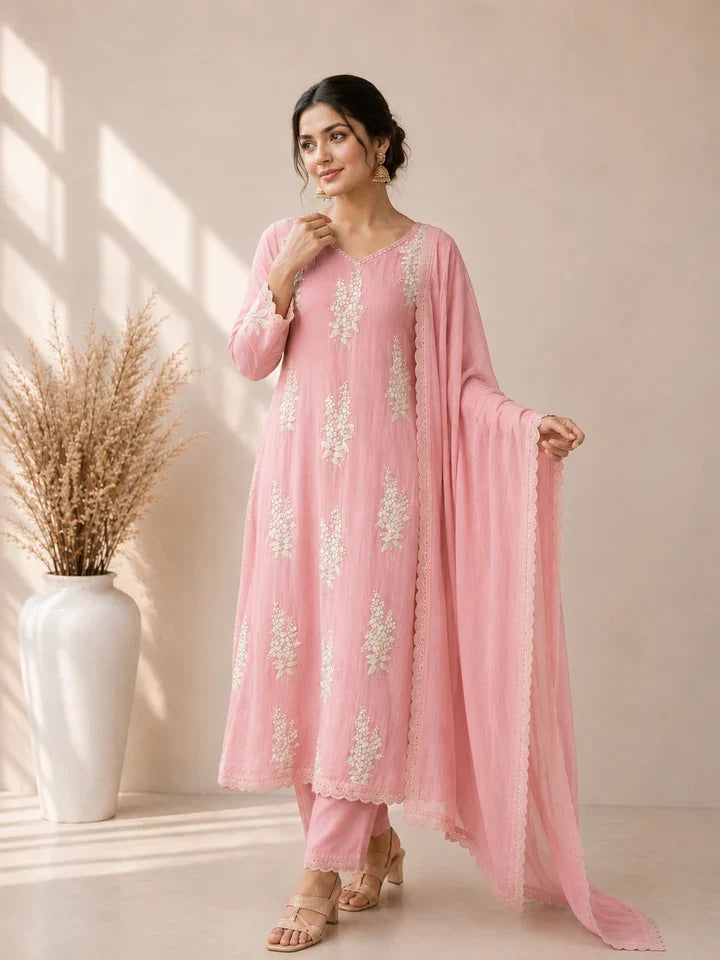 Gulabi Noor Blush Pink Kurta Set